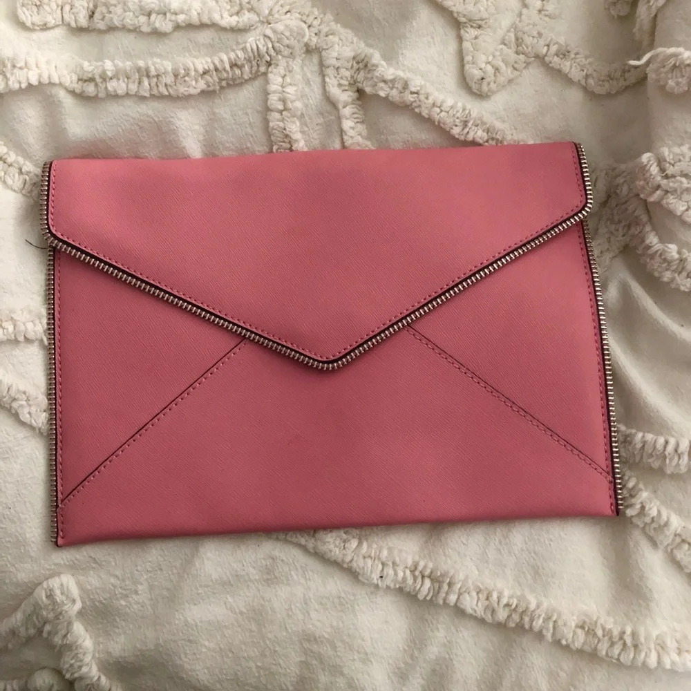Rebecca Minkoff Pink Envelope Clutch